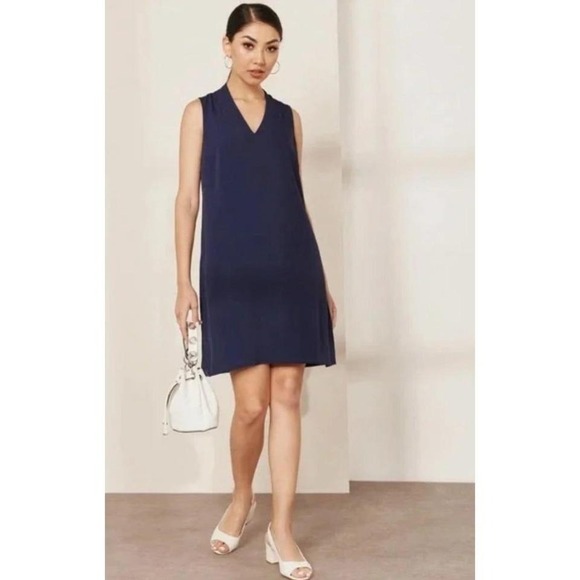 J.Crew Dresses & Skirts - Womens J. Crew 365.Minimalist Sleeveless Navy Lined Dress